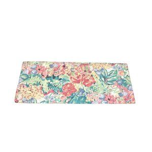 Vintage 1980s RevMan Retro Valance Curtain Bright Pink Blue Green Pattern Floral